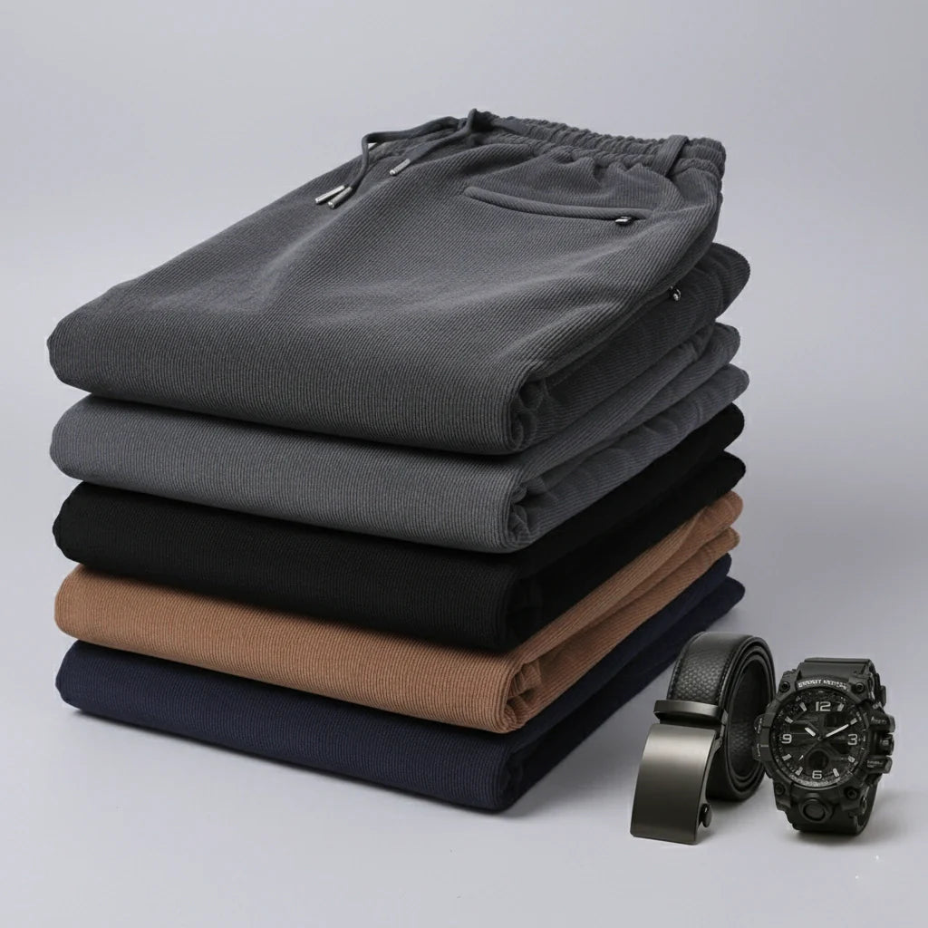 [Leve 4, Pague Só 2] Calça Valeno Masculina Térmica em Poliéster, Elastano e Algodão com Forro Fleece + BRINDES