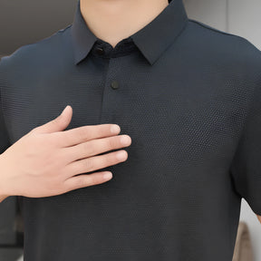 [Leve 4, Pague Só 2] Camisa Polo Masculina Drax de Manga Curta em Poliéster e Elastano com Forro Térmico + Relógio e Cinto GRÁTIS