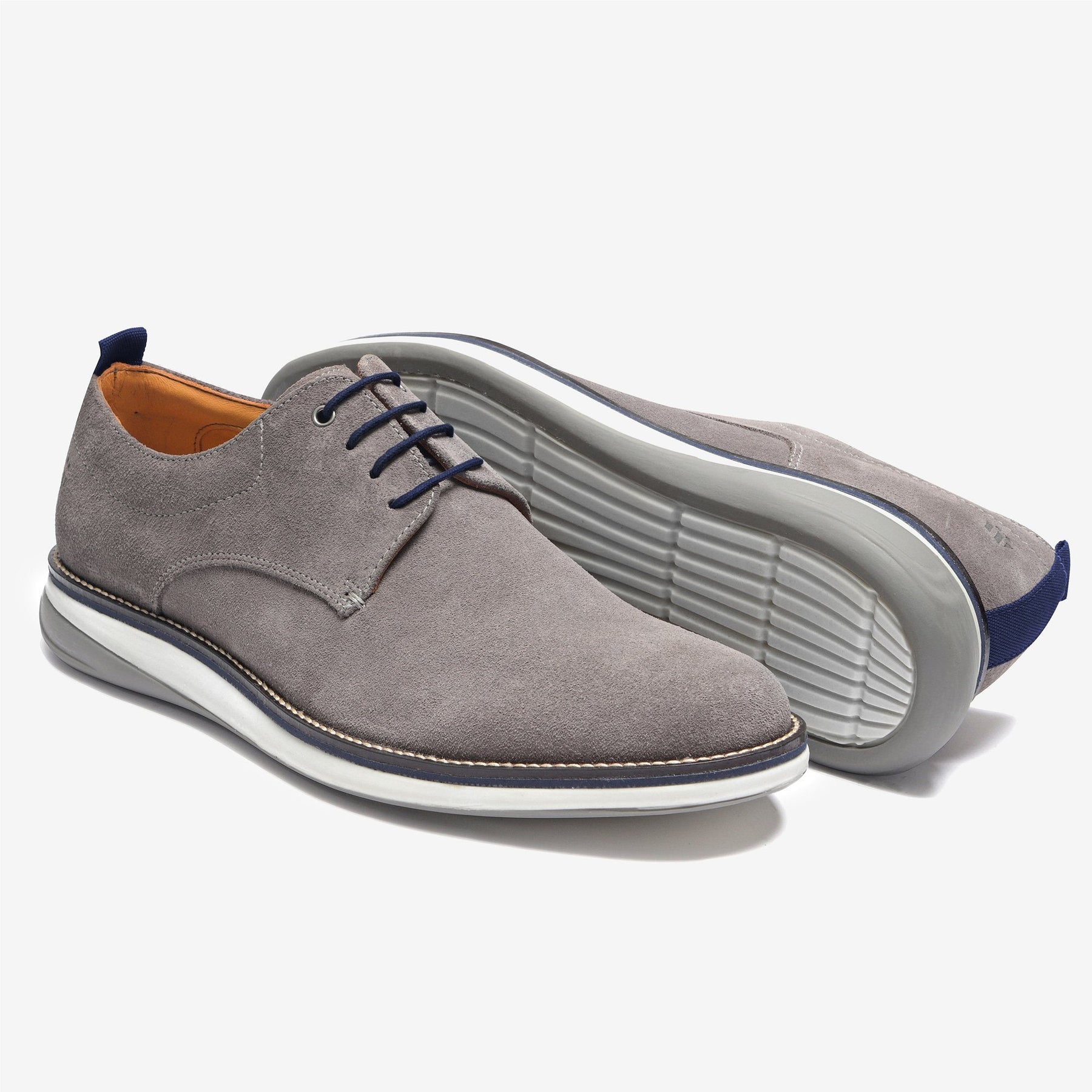 Sapato Masculino Derby - Winchester Camurça Cinza